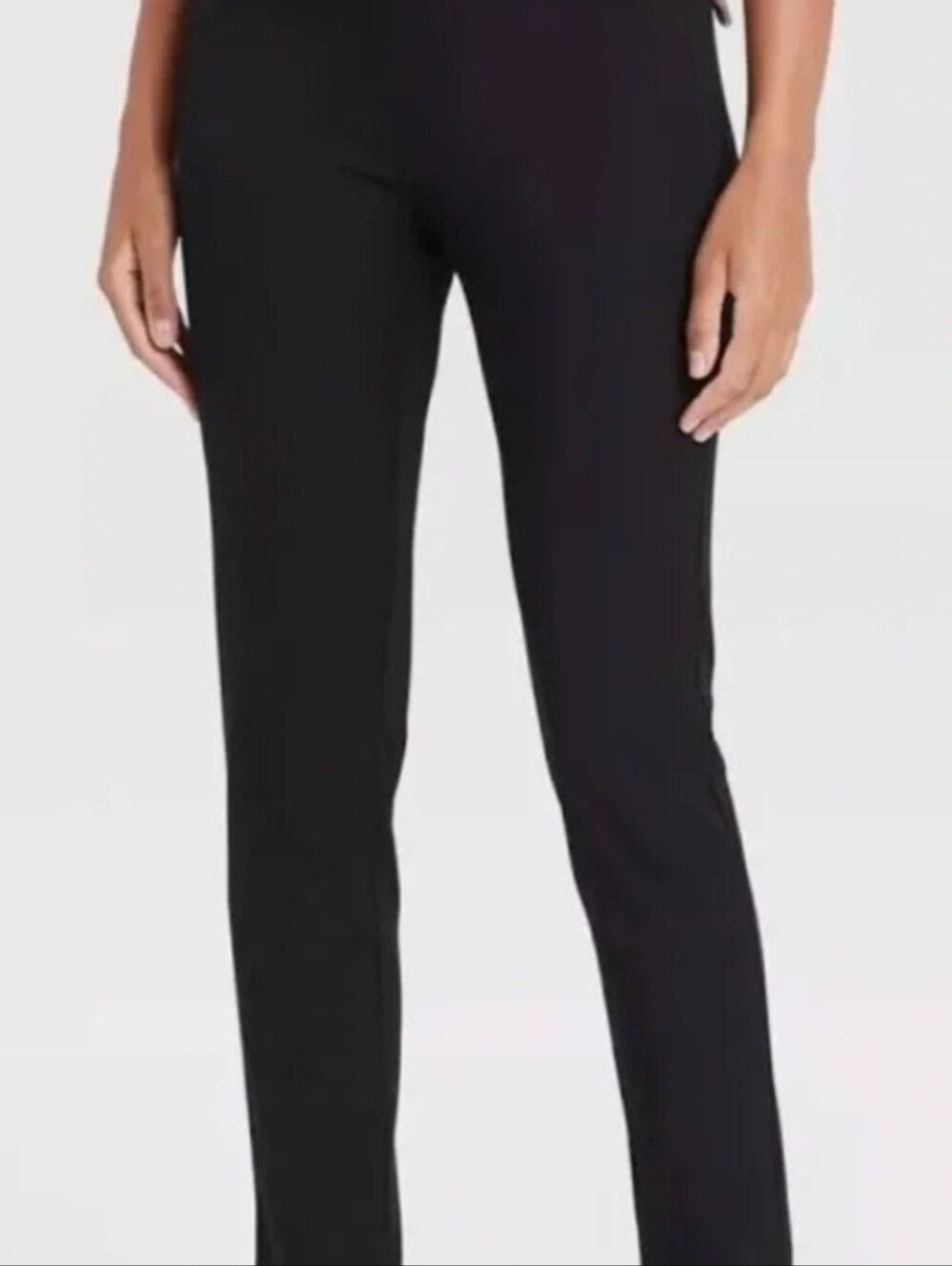 Who What Wear Black Pull-On Ankle Pants Size 8 NWT